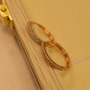 Elegant Design Gold Plated Crystal Stones Earrings For Girls/Women